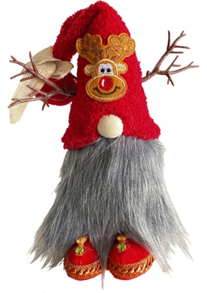 Ren Geyiği Gnomes Süslemeleri Peluş Tatil Ev Masa Hediyeleri, Daire Dekorasyonları Için Gnome Dekoru (Yurt Dışından)