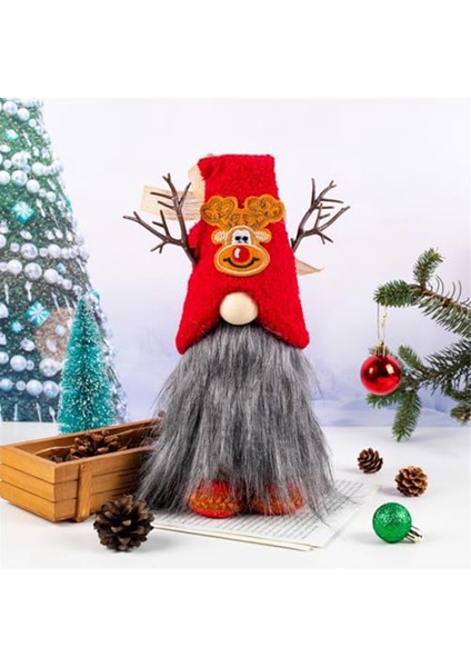 Ren Geyiği Gnomes Süslemeleri Peluş Tatil Ev Masa Hediyeleri, Daire Dekorasyonları Için Gnome Dekoru (Yurt Dışından) fiyatları