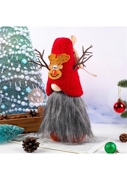 Ren Geyiği Gnomes Süslemeleri Peluş Tatil Ev Masa Hediyeleri, Daire Dekorasyonları Için Gnome Dekoru (Yurt Dışından) modelleri