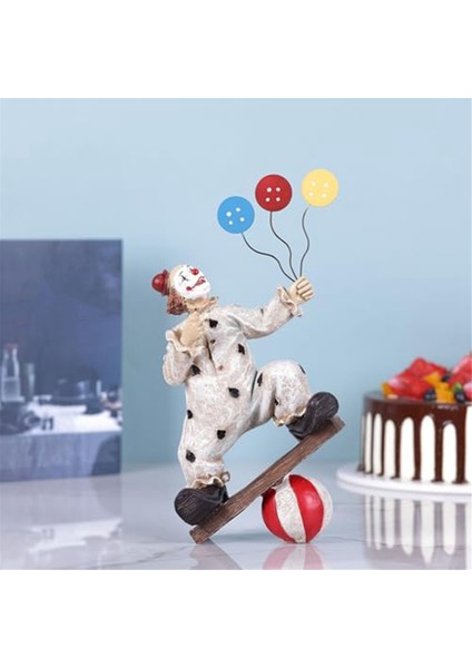 Reklamlar Palyaço Sirk Heykelleri, Palyaço Süsleri Ev Dekor Reçine Heykel, El Yapımı El Sanatları Koleksiyon Sanat Figürleri-C (Yurt Dışından) modelleri