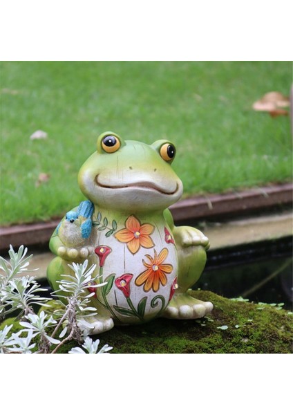 Güneş Işığı ile Kurbağa Dekoru, Pasaj Bahçesi Çim Veranda Dekoru Için Reçine Bahçe Heykeli, Eve Taşınma Için Açık Dekor (Yurt Dışından) modelleri