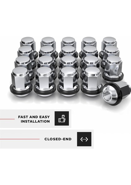 1907WR-20AM Chrome Fabrika Stili M12X1.5 Yarıçap Koltuk Kabuğu Nut Hondaand Acura Için Yıkayıcı, 20 Paket (Yurt Dışından) fiyatları