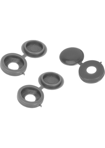 200 Adet Vidalı Kapak Plastik Menteşeli Vida Kafa Kapakları Vida Kapak Kapakları Snap-On Yedek Vidalı Dekoratif Kapaklar (Gri) (Yurt Dışından) indirimleri