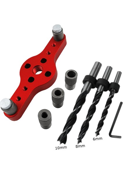 Dikey Cep Deliği Jig Ahşap Işleme 6/8/10MM Drilling Bulucu Ahşap Doweling Centraking Matkap Kılavuzu Kit Deliği Deliği (Yurt Dışından) indirimleri