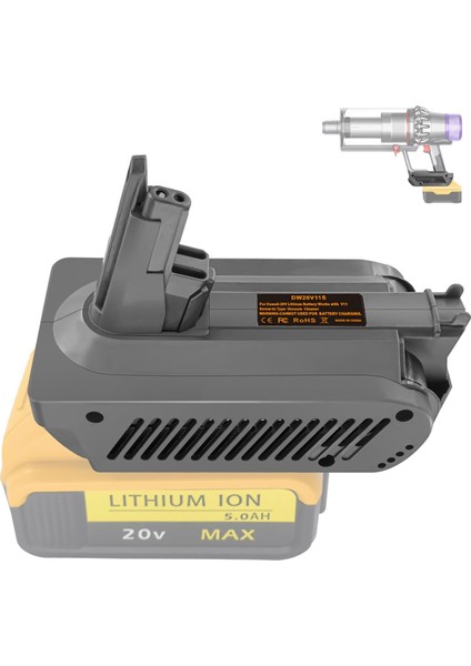 Dywalt 20V Lı-Ion Pil Için DW20V11S Pil Adaptörü Dyson V11 SV15 V11 Serisi Vakum Süpürge ile Pil Çalışması (Yurt Dışından) fiyatları