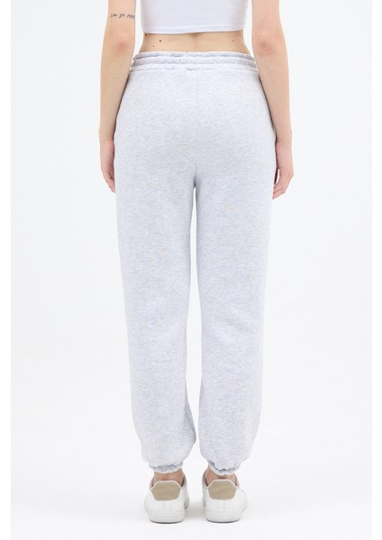 Karmelanj Yazı Nakışlı Kadın Jogger Eşofman Altı 9219M