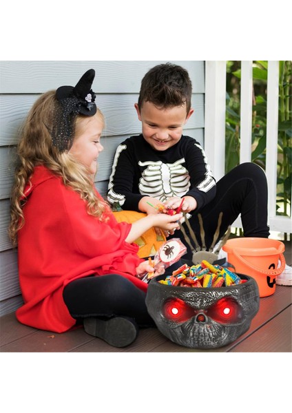 Cadılar Bayramı Kafatası Kabak Kasası Kabak Şeker Kasesi Tutucu Derin Yemek Perili Ev Dekoru Cadılar Bayramı Korku Balkabağı Renk (Yurt Dışından) modelleri