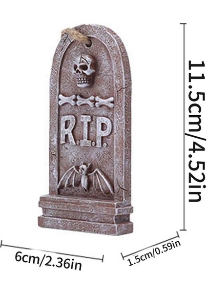 Cadılar Bayramı Mezar Taşı Dekorasyon Reçine Ürkütücü Süs Cadılar Bayramı Açık Ağaç Kolye Dekorasyonu Cadılar Bayramı (Yurt Dışından) indirimleri