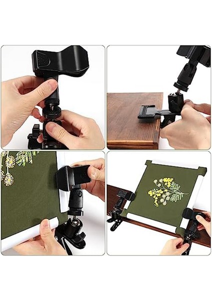 11 x 11 Inç Çapraz Dikiş Çerçevesi 2 Adet Ayarlanabilir Nakış Çember Tutucu, Kare Nakış Kasnak Masası Kelepçesi (Yurt Dışından) indirimleri