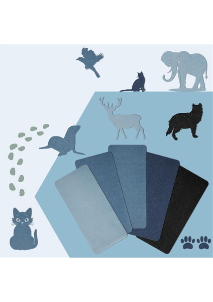 20PCS Kot Pantolonları Üzerinde Demir, 11 x 5.12 Inç Yama Demirini Tamir Etli Kumaş Saf Pamuklu 5 Renk Kot Pantolon Onarım Yaması (Yurt Dışından) indirimleri