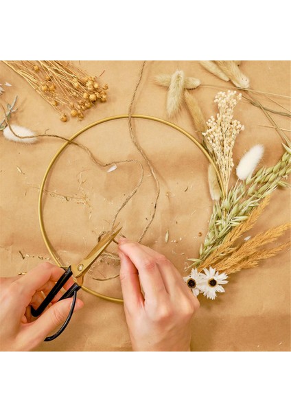 6pcs 12IN Metal Çiçek Çember Centerpiece Şerit 6 Ahşap Masa Dekorasyonu Diy Düğün Dekorasyon Duvarı Asma (Yurt Dışından) fiyatları