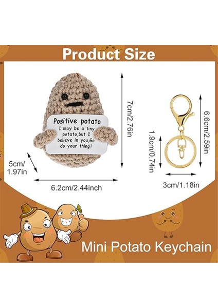 Mini Komik Patates Anahtarlık, Patates Tığ Işi Sevimli Yün Örgü Patates Bebek Hediyeleri Hayat (Yurt Dışından) modelleri
