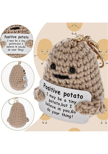 Mini Komik Patates Anahtarlık, Patates Tığ Işi Sevimli Yün Örgü Patates Bebek Hediyeleri Hayat (Yurt Dışından) fırsatları