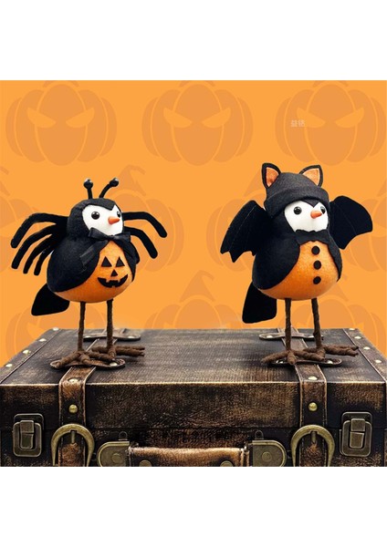 2pcs Cadılar Bayramı Kuş Figürine Cadılar Bayramı Tüylü Arkadaşlar Kuşlar, Masa Ev Penceresi Ekran Için Kuş Süslemeleri Duran Kuşlar (Yurt Dışından) fırsatları