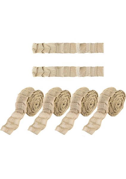 6 Rulo Fırfırlı Bülten Tahtası Sınırları Çuval Bezi Bülten Tahtası Trimklipled Çuval Bezi Dekoratif Sınır Trimler El Sanatları (Yurt Dışından)