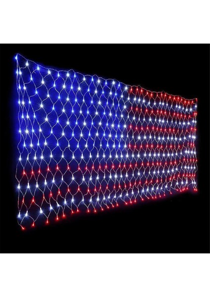 420 LED Işık Ipi ile Amerikan Bayrağı Işığı, 4 Temmuz Dekorasyonlar, Bağımsızlık Günü Ulusal Tatiller Bayrak Net Işık (Yurt Dışından) indirimleri