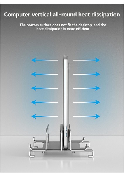 Dizüstü Bilgisayar Stand Tutucu Ayarlanabilir Dikey Masaüstü Dizüstü Dock Alan Tasarlayan 3&#39;ü 1 Bilgisayar Stand Gümüş (Yurt Dışından) fiyatları