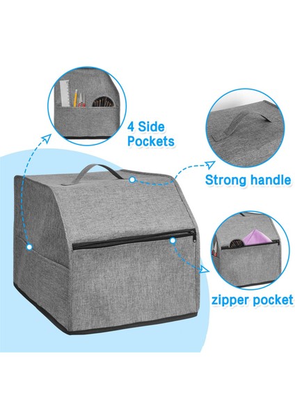 Serger Makinesi Kapağı Cepleri Depolama Için, Dikiş Makinesi Toz Kapağı Çoğu Standart Sergers, Overlock Makinesi Kapağı (Yurt Dışından) indirimleri