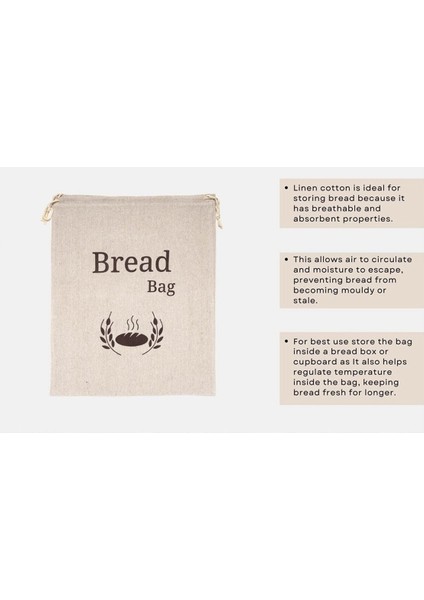 Organik Keten Ekmek Çantası Yeniden Kullanılabilir Ekmek Çanta Yemek Depolama Çantası Ekmek Depo Çantaları Eko Ekmek Çanta (Yurt Dışından) indirimleri