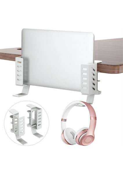 Masa Tarafı Dikey Dizüstü Bilgisayar Standı, Matkap Dizüstü Bilgisayar Masaüstü Montajı Yok, Masa Tarafı Için Asılı Dizüstü Bilgisayar Tutucu, Masa Beyazında Kelepçe (Yurt Dışından) fiyatları