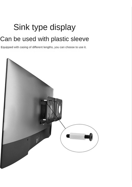 Mini Pc Mini-Host Asma Braketi Vesa Tutucu Pc Monitörü Iki Ekrana Montajlı Tablet Ped Montaj Rafı (Yurt Dışından) fırsatları