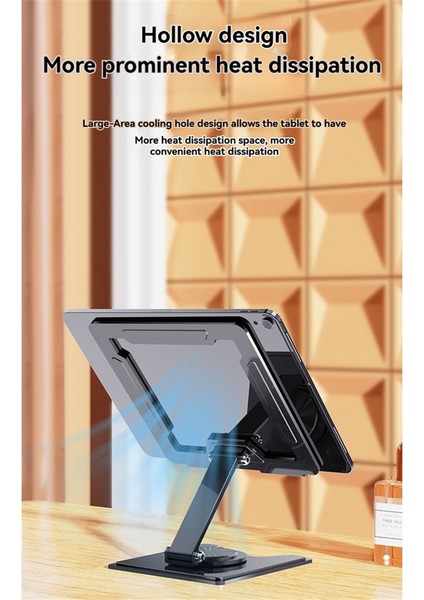 Tablet Stand Taşınabilir Masa Monitörü Stand Katlanabilir 360 ° Döner Taban iPad Pro/air/mini ile Uyumlu ve Daha Fazlası B (Yurt Dışından) indirimleri