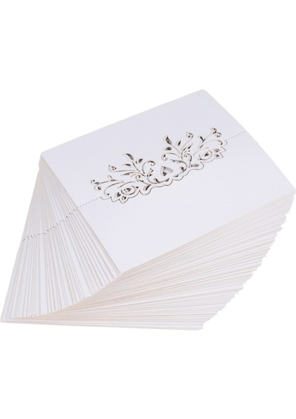 60PCS Dantel Düğün Masa Adı Yer Kartları Kişiselleştirilmiş Resepsiyon Dekorasyonu Beyaz Dantel Desen Kart Stock Düğün Iyilikleri, Parti (Yurt Dışından) fiyatları