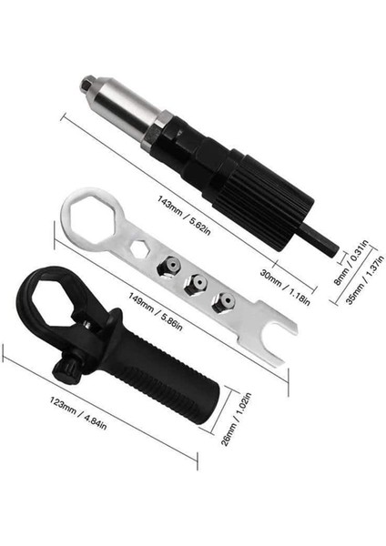 Perçin Tabancası Adaptör Çekirdek Pulling Perçin Tabancası Dönüşüm Dönüşüm Elektrikli Matkap Perçin Makinesi Çekme Perçin Perçin Tabancası Kafa (Yurt Dışından) fiyatları