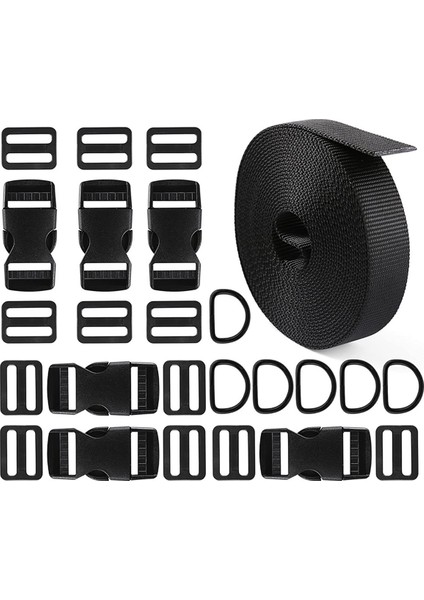 Toka ve Omuz Askısı Seti, Toka Kayışı, Japon Tokası Çift Uçlu Ayarlanabilir Bavul Kayışı (Yurt Dışından)