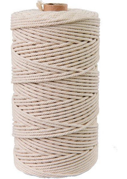 Doğal 3mm Halat Bahçecilik Için 100M Halat Stand Hediye Ambalaj Paketi El Yapımı Ev Dekorasyonu (Yurt Dışından)