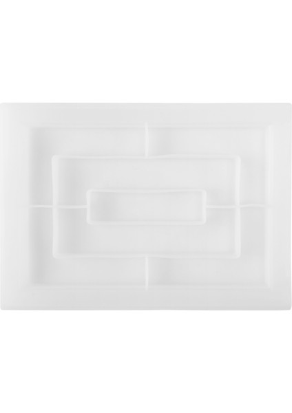 Reçine Kalıp Silikon, Epoksi Reçine Için Büyük Dikdörtgen Haddeleme Tepsi Kalıpları, Reçine Servis Tahtası Kalıbı Kenarları (Yurt Dışından)