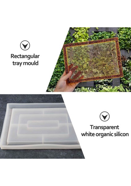Reçine Kalıp Silikon, Epoksi Reçine Için Büyük Dikdörtgen Haddeleme Tepsi Kalıpları, Reçine Servis Tahtası Kalıbı Kenarları (Yurt Dışından) modelleri
