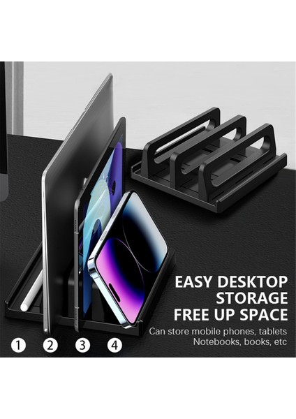4'ü 1 Arada Çift Yuvalı Ayarlanabilir Dikey Dizüstü Bilgisayar Standı (Yurt Dışından) indirimleri