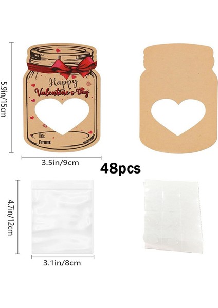 48PCS Sevgililer Günü Çocuklar Için Hediye Kartları Sevgililer Sınıf Exchange Fun Pack (Yurt Dışından) fırsatları