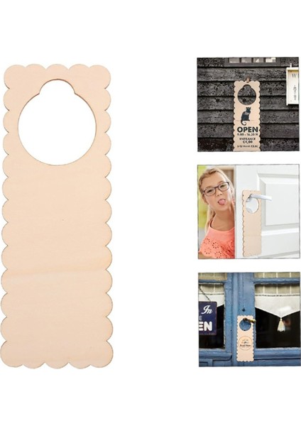 20PC Bitmemiş Ahşap Kapı Knob Askı Kapısı Imzaları Dıy Craft Home Office Hotel Dekorasyon Işini Kullanın Bir (Yurt Dışından) indirimleri