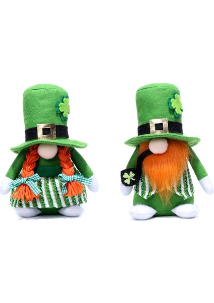 St Patricks Günü Gnomes Dekorasyonları, Şanslı Yeşil Gnomes Ev Için Peluş, St Patricks Günü Dekor Için Bebek Hediyeleri Doldurdu (Yurt Dışından)