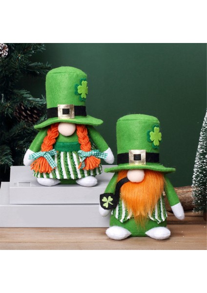 St Patricks Günü Gnomes Dekorasyonları, Şanslı Yeşil Gnomes Ev Için Peluş, St Patricks Günü Dekor Için Bebek Hediyeleri Doldurdu (Yurt Dışından) indirimleri