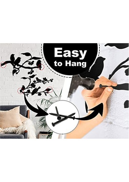 Metal Kuşlar Duvar Sanatı - Metal Kuşlar Duvar Dekor Sanat Kuşları Metal Kuş Duvar Dekoru Dış Kuş Dekoru (Yurt Dışından) fırsatları