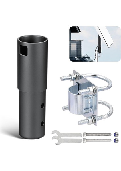 Kutup Montajı, Boru Adaptör Alaşımlı Montaj Kiti Starlink Dikkat Anten Mast Için Uygun U Kelepçesi ile Direk Direk Direk (Yurt Dışından) fiyatları