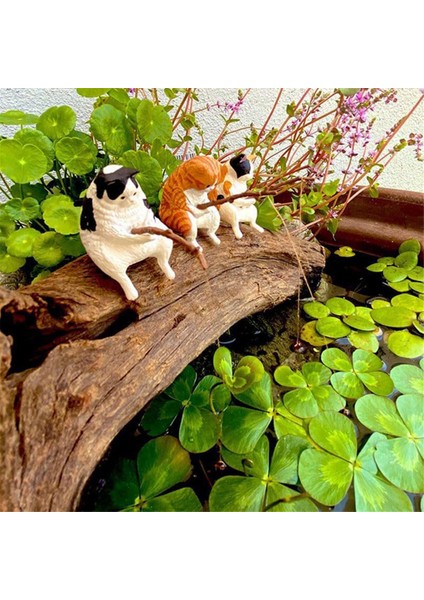 Balıkçı Kediler Heykel Figürinler Süslemeler Akvaryum Balık Tankı Akvaryum Tankları, Bahçe, Masa Için Dekorasyonlar (Yurt Dışından) indirimleri