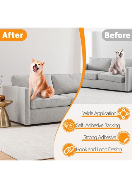 Kanca ve Döngü Bandı, 4INCHX20FEET Kendinden Yapışkan Bağlantı Eleman Kasetleri, Kaymadan Kaynaklanan Kanepe Yastıkları, Delme Duvarı Montajı Yok (Yurt Dışından) modelleri