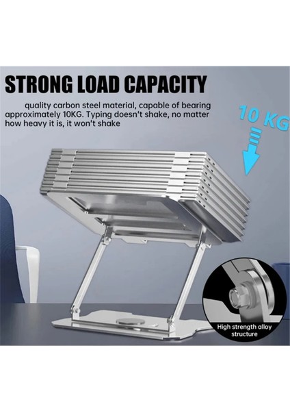 360 ° Dönen Dizüstü Bilgisayar Stand Katlanabilir Dizüstü Bilgisayar Standı Yüksekliği Ayarlanabilir Katlanabilir Tablet Stand Aygıtları (Yurt Dışından) fiyatları