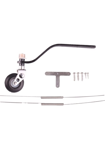 Karbon Fiber Arka Iniş Dişlisi DESTEĞI+50CC Benzinli Motor Sabit Kanat Uçağı Için Pu Tekerlek Direksiyon Kiti (Yurt Dışından)