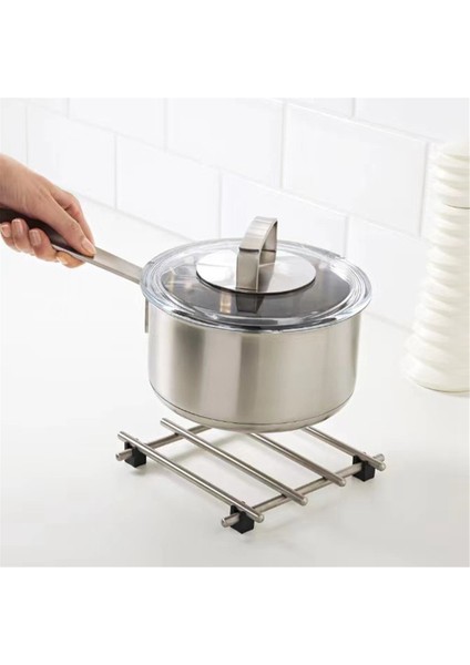 2 Adet Paslanmaz Çelik Trivets Için Tencere Masa Sıcak Pedler Tencere Trivets Soğutma Rafı Tencere ve Tava Tutucu Pişirme Tavası Için (Yurt Dışından) modelleri