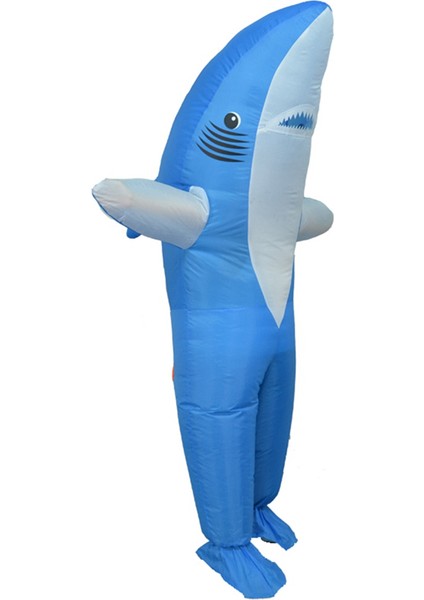 Yetişkin Köpekbalığı Süslü Elbise Kostümü Komik Şişme Taşıma Yolculuğu Üzerinde Kıyafet Şişman Takım Cadılar Bayramı Karikatür Cosplay Aksesuarları (Yurt Dışından) fiyatları