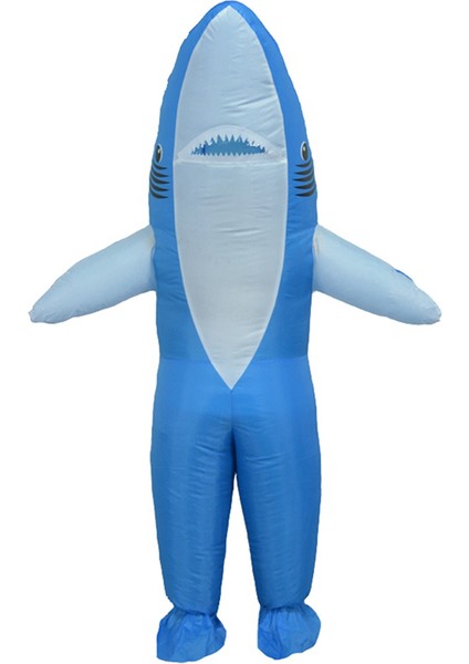 Yetişkin Köpekbalığı Süslü Elbise Kostümü Komik Şişme Taşıma Yolculuğu Üzerinde Kıyafet Şişman Takım Cadılar Bayramı Karikatür Cosplay Aksesuarları (Yurt Dışından) modelleri