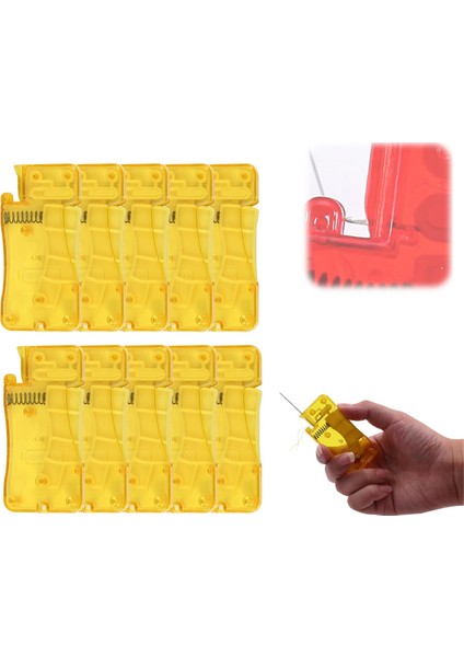 El Dikiş, Yeni Basit Iğne Iş Parçacığı, Kullanımı Kolay Iğne Dişleri Aracı, Sarı 10 Adet (Yurt Dışından) indirimleri