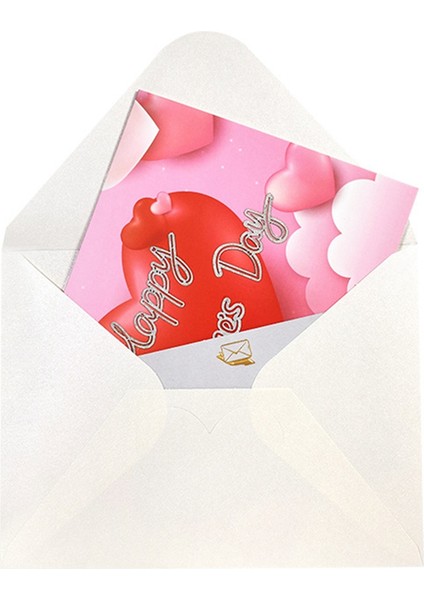 Sevgililer Günü Pop Up Kartı, Sevgililer Günü Için 3D Tebrik Kartı, Düğün, Yıldönümü, Nişan, Erkek Kadın A (Yurt Dışından) fiyatları