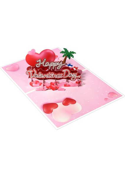 Sevgililer Günü Pop Up Kartı, Sevgililer Günü Için 3D Tebrik Kartı, Düğün, Yıldönümü, Nişan, Erkek Kadın A (Yurt Dışından) indirimleri