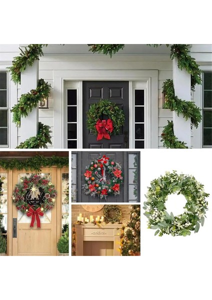 Ön Kapı Penceresi Için Okaliptüs Çelenkleri Duvar Mevsimlik Bahar Greenleaves Çelenk Asılı Süslemeler Eve Taşınma Hediyeleri (Yurt Dışından) fırsatları